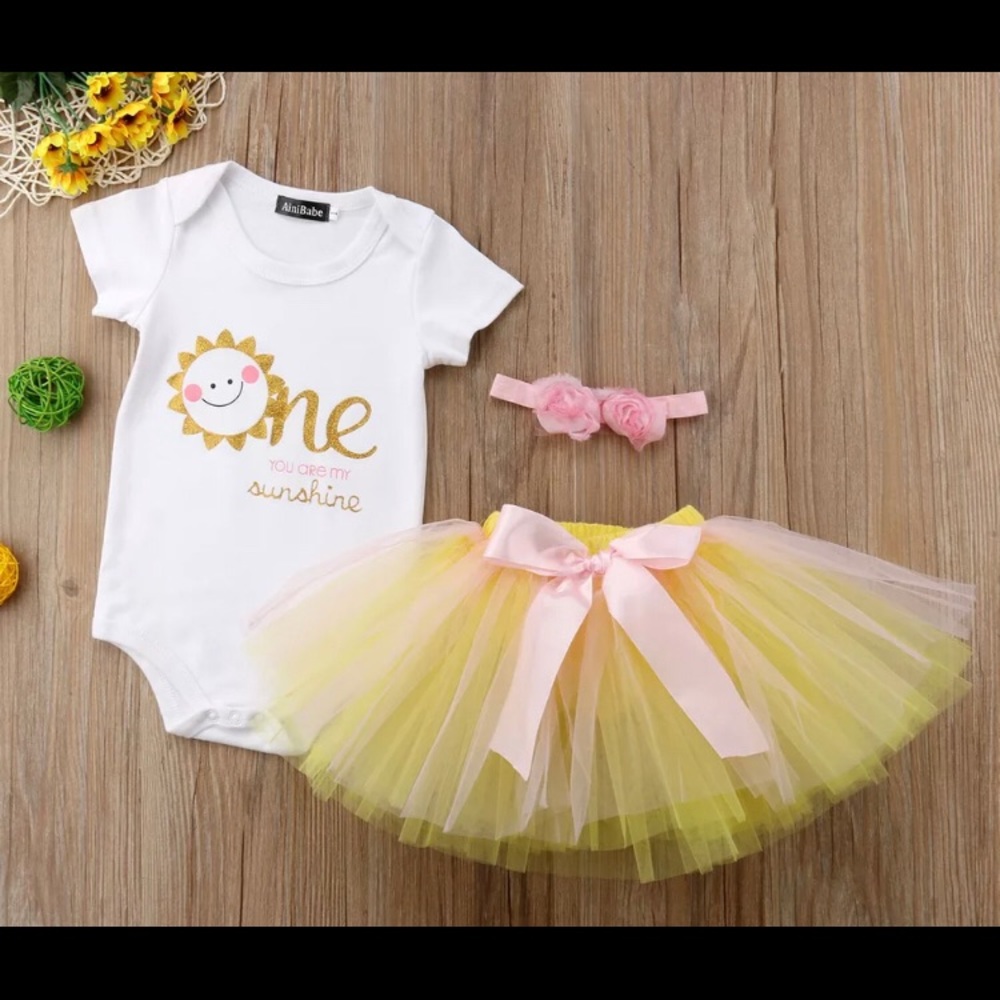 1 year old birthday outfit 3 pieces